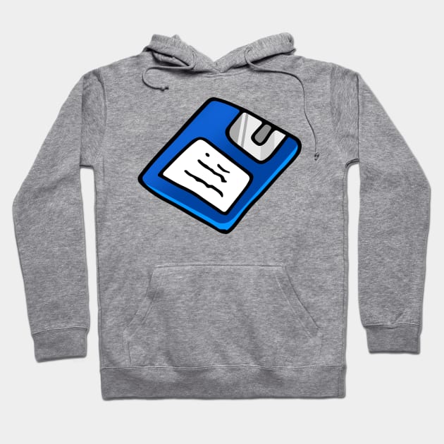 Floppy Disk Doodle Art Hoodie by VANDERVISUALS